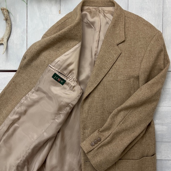 Vintage J.CREW Sports Coat Wool Alpaca Blend Made in USA - Picture 3 of 16